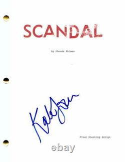 Katie Lowes Signed Autograph Scandal Pilot Script Kerry Washington, Very Rare