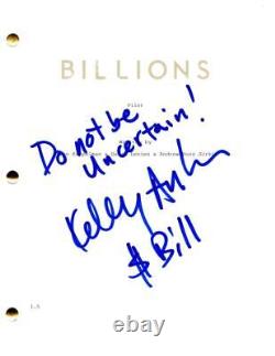 Kenny AuCoin Signed Autograph Billions Full Pilot Script Awesome Inscription