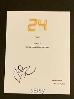 Kiefer Sutherland Signed 24 Pilot Episode Script Proof Autographed Rare