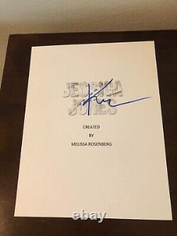 Krysten Ritter Jessica Jones Signed Autographed Pilot Script Cover COA E3