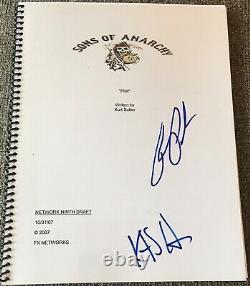 Kurt Sutter Ron Perlman Signed Autograph Sons Of Anarchy Pilot Episode Script