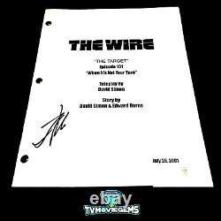 LANCE REDDICK SIGNED THE WIRE FULL 64 PAGE PILOT SCRIPT with BECKETT BAS COA