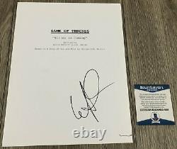LENA HEADEY SIGNED GAME OF THRONES 61 PAGES PILOT SCRIPT withPROOF BECKETT BAS COA