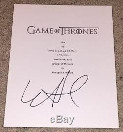 LENA HEADEY SIGNED GAME OF THRONES FULL 61 PAGE PILOT SCRIPT withPROOF AUTOGRAPH