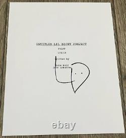 LIL DICKY DAVE BURD SIGNED AUTOGRAPH DAVE 40 PAGE FULL PILOT SCRIPT withPROOF