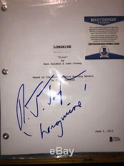 LONGMIRE Script for TV Series Pilot Autographed by Robert Taylor (Authenticated)