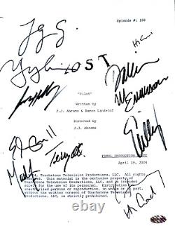 LOST Pilot Script Autographed by Cast