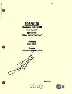 Lance Reddick Signed Autograph The Wire Pilot Script Full Screenplay Beckett COA