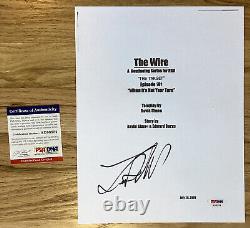 Lance Reddick The Wire Pilot Script Cover Autographed PSA/DNA Certified 11x8.5