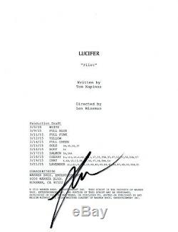 Len Wiseman Signed Autographed LUCIFER Pilot Episode Script Director COA