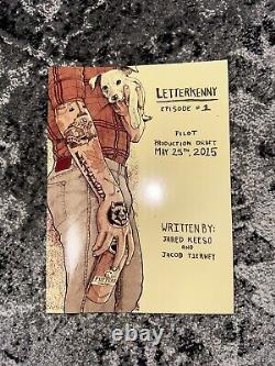 Letterkenny Autographed TV Pilot Screenplay Book