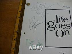 Life Goes On TV show Pilot ORIGINAL script signed by 5 Patti LuPone 1989