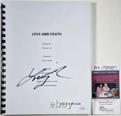 Lily Rabe Signed Love And Death Complete Pilot Episode Script Autograph JSA COA