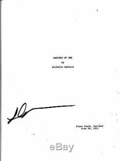 Lizzy Caplan Signed Masters Of Sex Pilot Episode Script Full 66 Page Autograph