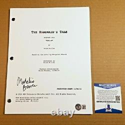 MADELINE BREWER SIGNED THE HANDMAID'S TALE FULL PAGE PILOT SCRIPT with BECKETT COA
