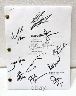 MAD MEN SCRIPT SIGNED SEASON 4 CAST-DON-PETE-JOAN-ROGER-PEGGY-LANE-BETTY+4 withCOA