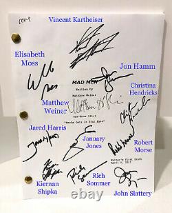 MAD MEN SCRIPT SIGNED SEASON 4 CAST-DON-PETE-JOAN-ROGER-PEGGY-LANE-BETTY+4 withCOA