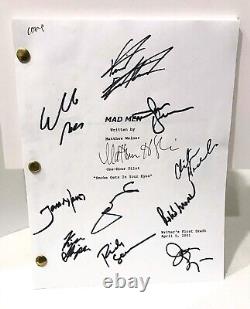 MAD MEN SCRIPT SIGNED SEASON 4 CAST-DON-PETE-JOAN-ROGER-PEGGY-LANE-BETTY+4 withCOA