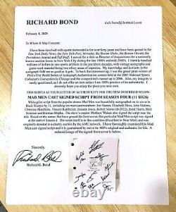 MAD MEN SCRIPT SIGNED SEASON 4 CAST-DON-PETE-JOAN-ROGER-PEGGY-LANE-BETTY+4 withCOA