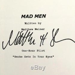 MAD MEN TV Series FYC Signed MATTHEW WEINER Pilot Script Episode Season 1 2007