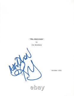 MATTHEW RHYS SIGNED'THE AMERICANS' FULL PILOT EPISODE SCRIPT withCOA ACTOR
