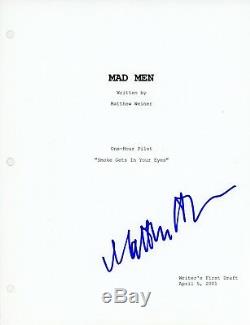 MATTHEW WEINER Authentic Hand-Signed MAD MEN pilot Full Script