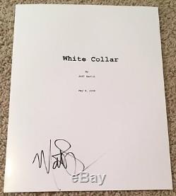 MATT BOMER SIGNED AUTOGRAPH WHITE COLLAR FULL 80 PAGE PILOT SCRIPT withPROOF