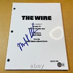 MICHAEL K. WILLIAMS SIGNED THE WIRE PILOT AUTOGRAPH SCRIPT with BECKETT BAS COA