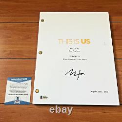 MILO VENTIMIGLIA SIGNED THIS IS US FULL 55 PAGE PILOT SCRIPT with BECKETT BAS COA