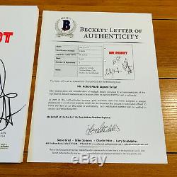 MR. ROBOT SIGNED PILOT SCRIPT BY x3 CAST CHRISTIAN SLATER with BECKET COA