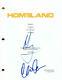 Mandy Patinkin & Claire Danes Cast Signed Autograph Homeland Full Pilot Script