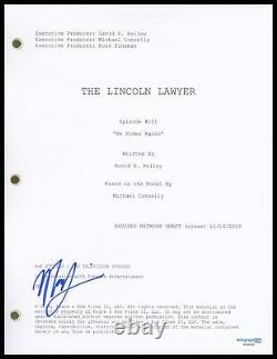 Manuel Garcia-Rulfo The Lincoln Lawyer AUTOGRAPH Signed Pilot Episode Script