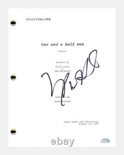Marin Hinkle Signed Autographed Two and a Half Men Pilot Script Judith ACOA COA
