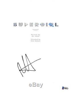 Melissa Benoist Signed Supergirl Pilot Script Cover Beckett Bas Autograph Auto