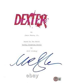 Michael C. Hall Signed'dexter' Pilot Episode Script Actor Beckett Coa Bas