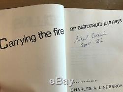 Michael Collins signed CARRYING THE FIRE, 1st/1st, photo, COA, Apollo 11 pilot
