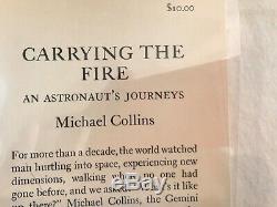 Michael Collins signed CARRYING THE FIRE, 1st/1st, photo, COA, Apollo 11 pilot