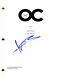 Mischa Barton Signed Autograph The Oc Pilot Script Notting Hill, O. C