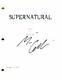 Misha Collins Signed Autograph Supernatural Full Pilot Script Castiel Charmed