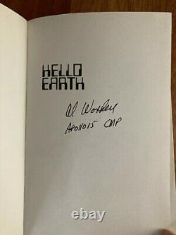 NASA Apollo 15 Command Pilot Al Worden Hello Earth Signed Book 1st Edition
