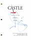 Nathan Fillion Signed Autograph Castle Pilot Script Richard Castle Very Rare