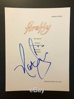 Nathan Fillion Signed Autograph Firefly Full Pilot Script Captain Mal Reynolds
