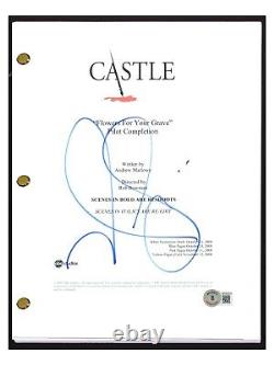 Nathan Fillion Signed Autographed Castle Pilot Script Screenplay Beckett COA
