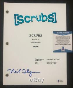 Neil Flynn aka The Janitor signed Scrubs TV Pilot Script Beckett BAS COA