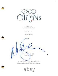 Neil Gaiman Signed Autograph Good Omens Full Pilot Script with Frances McDormand