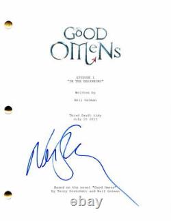 Neil Gaiman Signed Autograph Good Omens Full Pilot Script with Frances McDormand