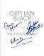 ORPHAN BLACK Signed Autographed Pilot Script Graeme Manson Bruun Gavaris COA VD