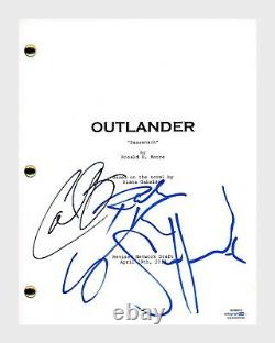 Outlander Cast Signed Pilot Script Sam Heughan Caitriona Balfe x4 ACOA COA