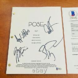 POSE SIGNED PILOT SCRIPT BY 4 CAST MEMBERS with BECKETT BAS COA BILLY PORTER