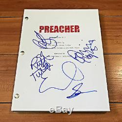 PREACHER SIGNED PILOT SCRIPT BY 5 CAST DOMINIC COOPER RUTH NEGGA with PROOF